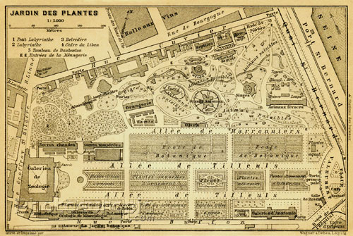 Map Jardin des Plantes